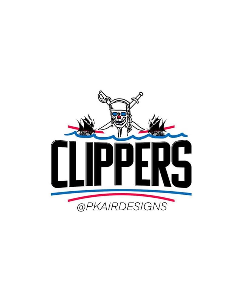 <b>Los Angeles Clippers</b>
<br>La famosa pelicula Piratas del Caribe tiene un lugar siempre y, en este caso, sería ideal con el logo de los Clippers.
