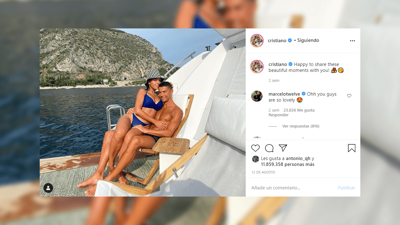 Georgina y 'el Bicho' disfrutando tiempo juntos en un yate