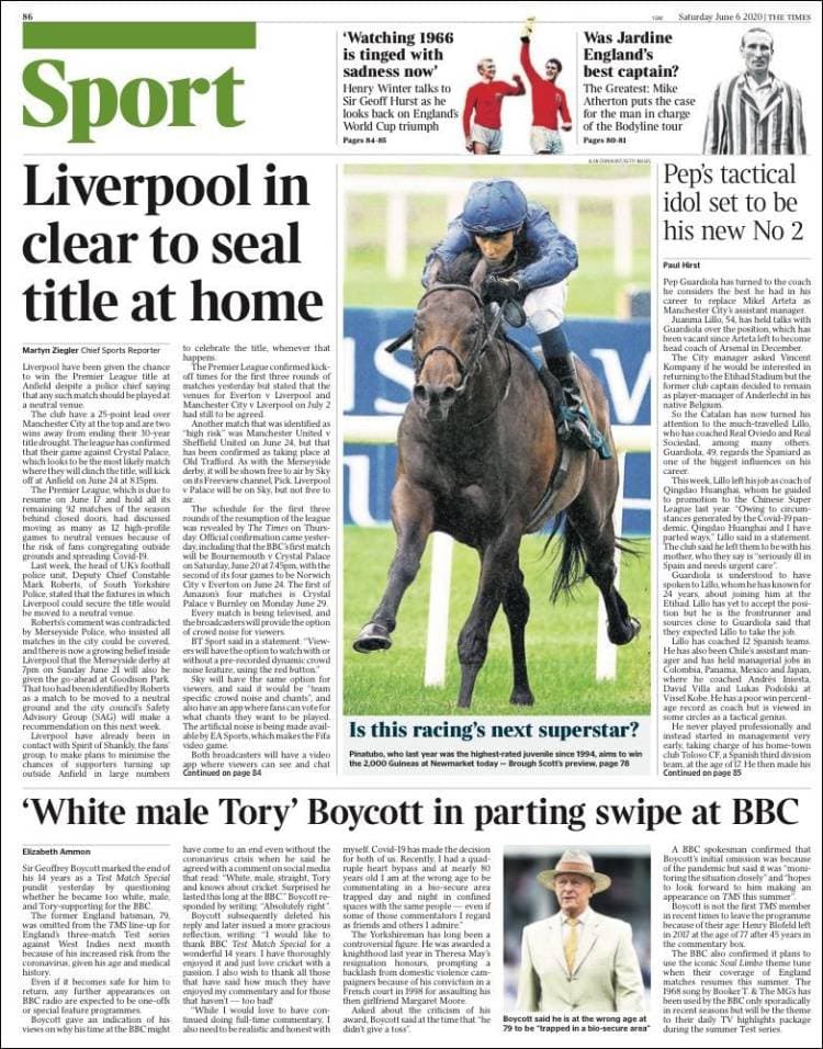 Así inicia la segunda semana de junio en el mundo deportivo, mostrando optimismo, unión y deseo de volver a ver a las estrellas del futbol detrás del balón.