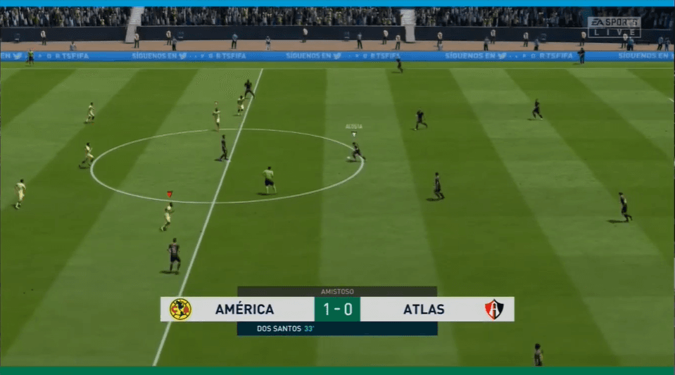 El América, a manos de Cáceres, vence por dos goles a el Atlas comandado por Acosta. Esta es la tercera victoria consecutiva de las Águilas en la eLiga MX.