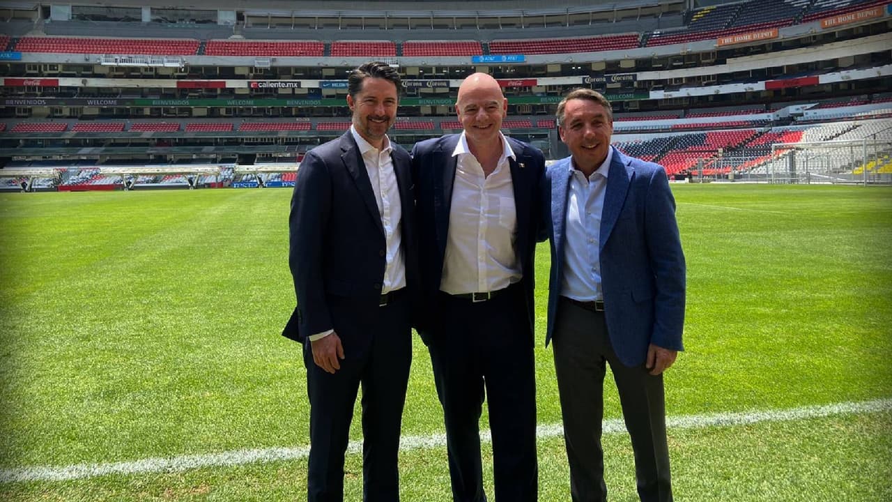 Infantino visita México y el Estadio Azteca hacia Mundial 2026