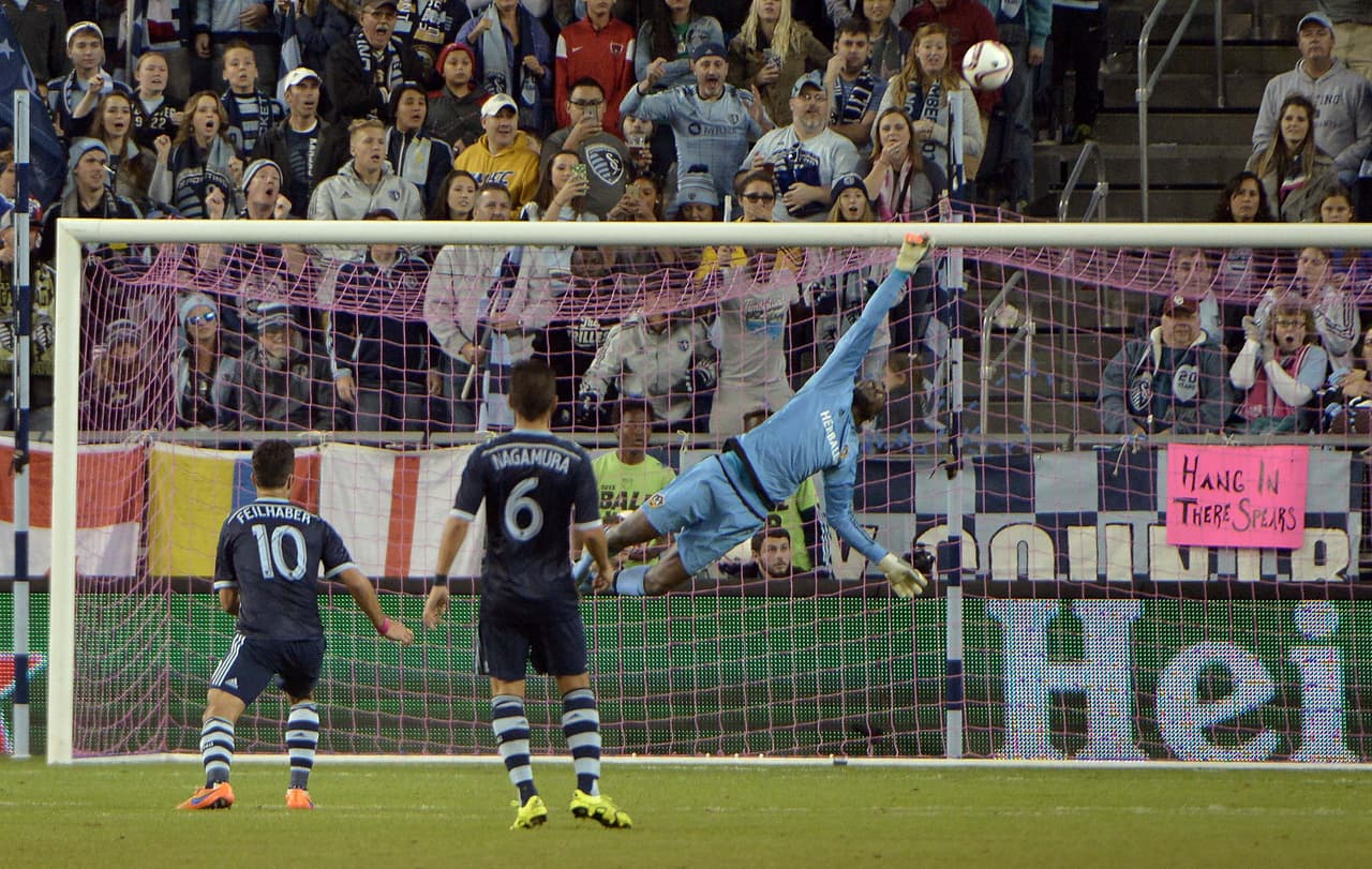 Una para la foto del arquero de LA Galaxy, el jamaiquino Donovan Rickets.