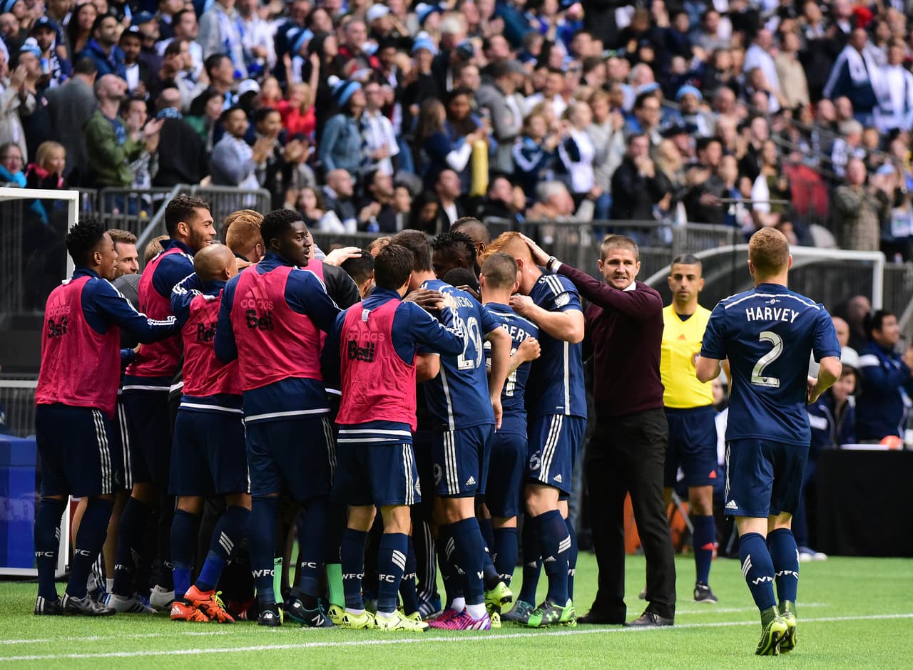 Y todo Vancouver Whitecaps celebra el acceso directo a la semifinal de la Conferencia del Este.