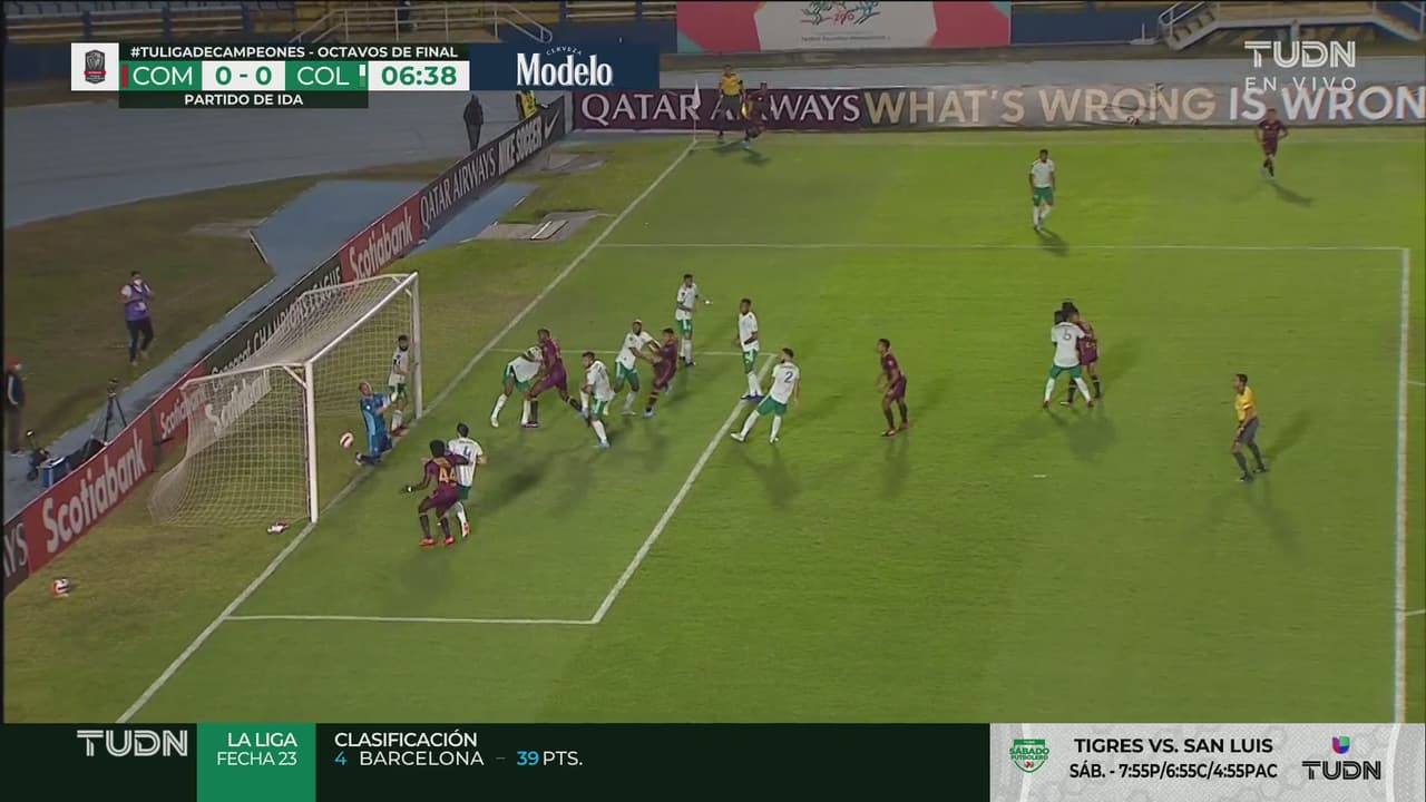 ¡Se salva Colorado! Doble corner de Comunicaciones y casi cae el gol