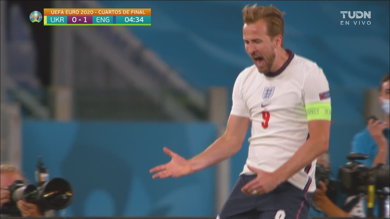 ¡Sorprenden a Ucrania! Harry Kane fusila a Bushchán y anota el 0-1