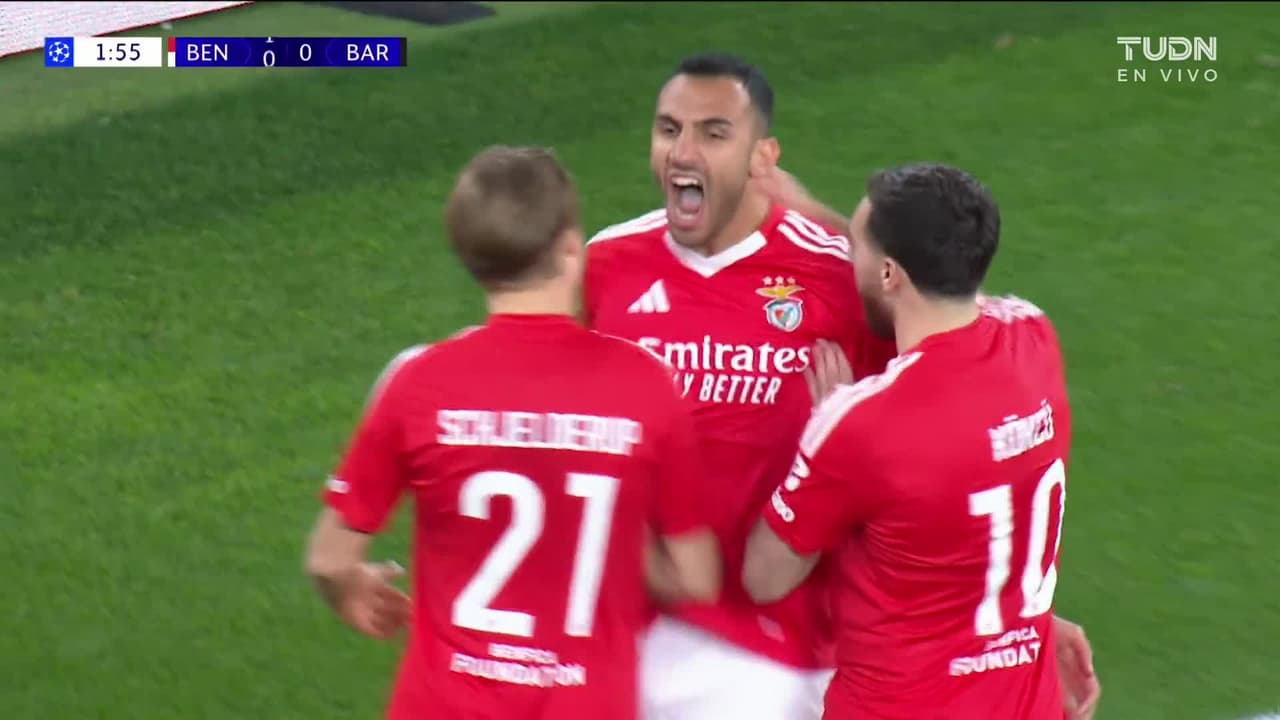 ¡Gol de vestidor! En 3 minutos Benfica ya le está ganando a los culés 