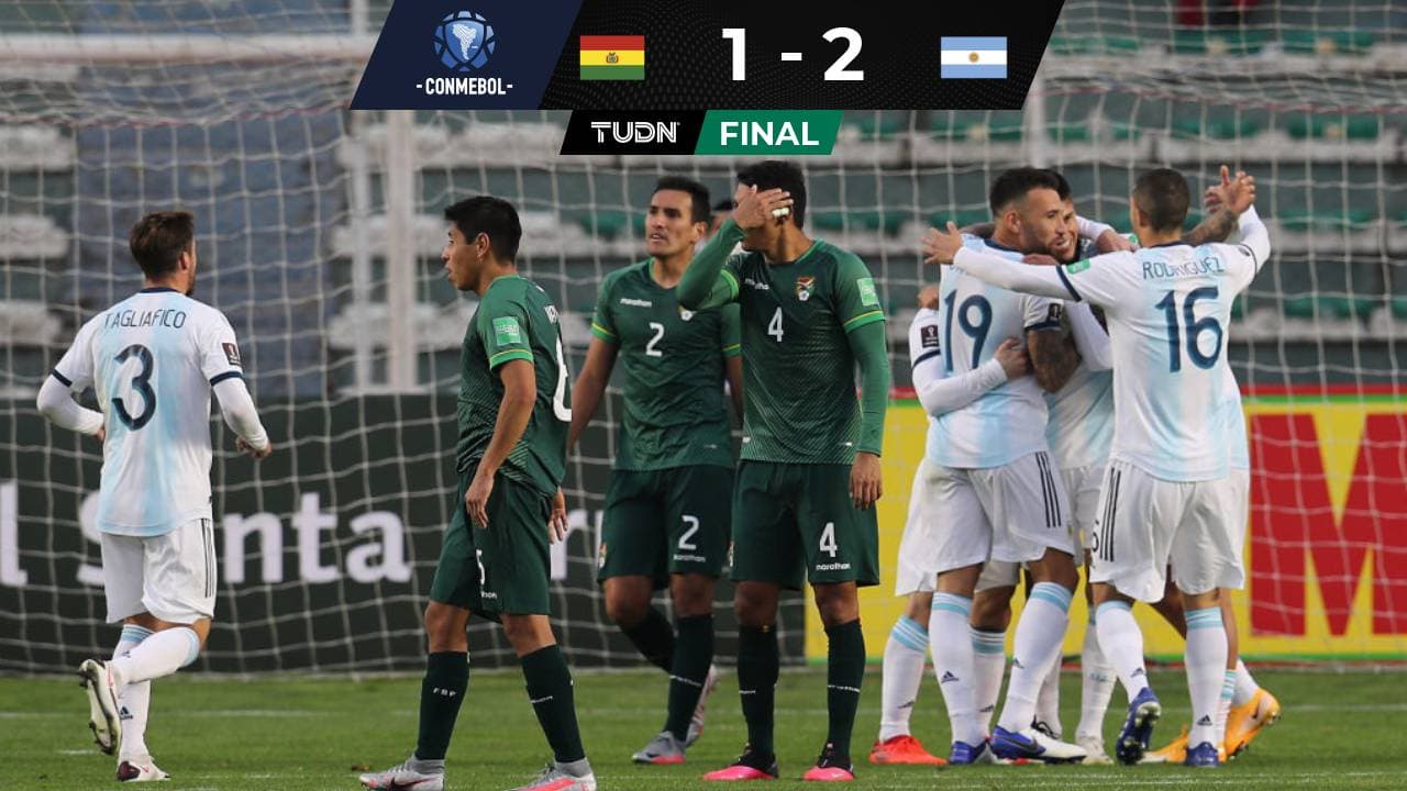 Argentina remonta y gana a Bolivia en eliminatorias