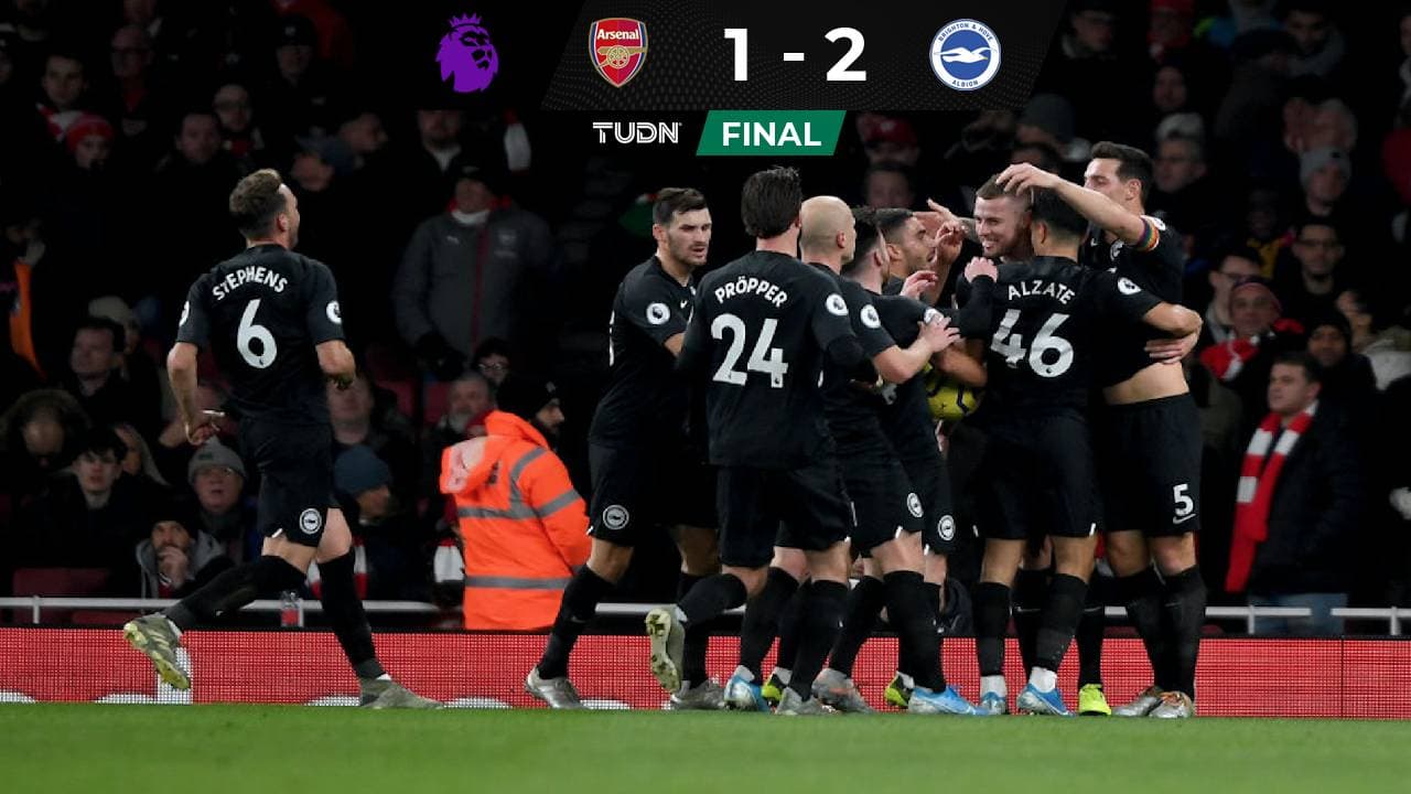 Arsenal sigue su mal momento y cae en casa ante el Brighton