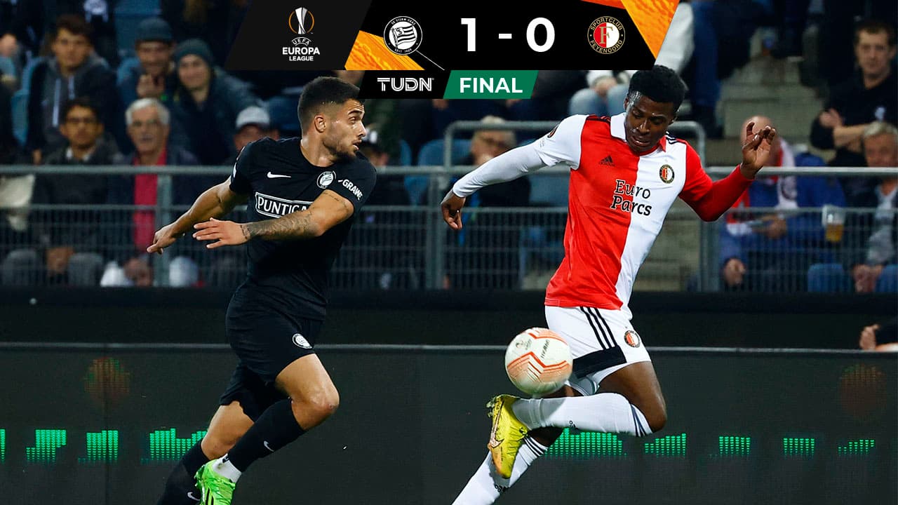 Feyenoord de Santi Giménez pierde de último minuto con el Sturm Graz