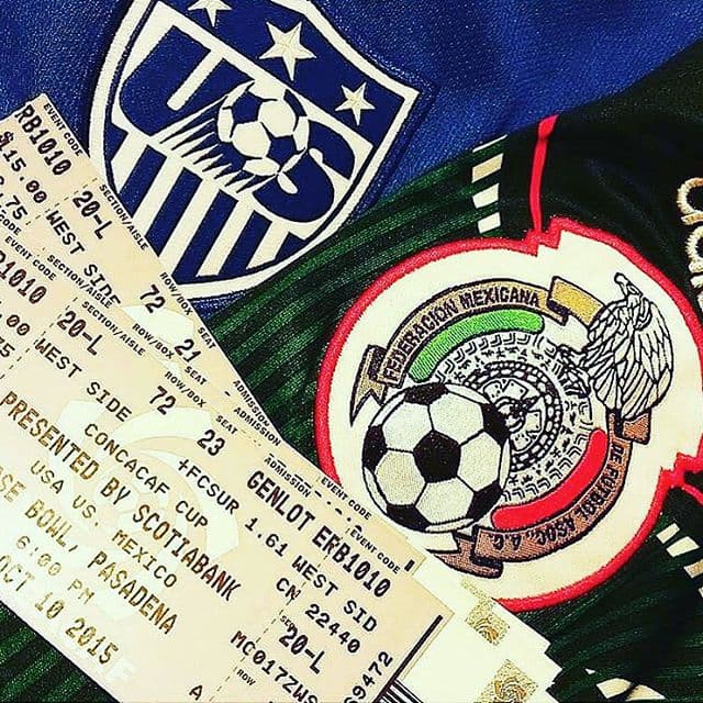 Los fanáticos de México y EU han comenzado a llegar a las inmediaciones del Rose Bowl en Pasadena, California, para ser testigos de un juego determinante. En este partido está en juego la clasificación para la Copa Confederaciones 2017, torneo de antesala del Mundial de Rusia 2018, en donde participarán los mejores de cada continente. (Foto: latinosinhighereducation)