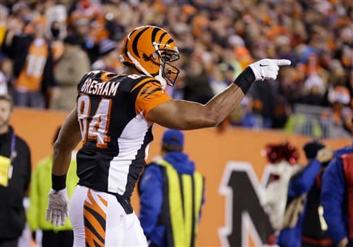 Jermaine Gresham, ala cerrada (AP-NFL).
