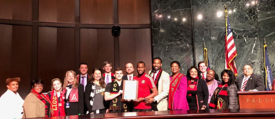 El Consejo Ciudadano de Atlanta redobló la apuesta: no solo luce con orgullo los colores de Atlanta United, sino que declaró al día 3 de diciembre como el 'Atlanta United Day'. (Atlanta United FC)