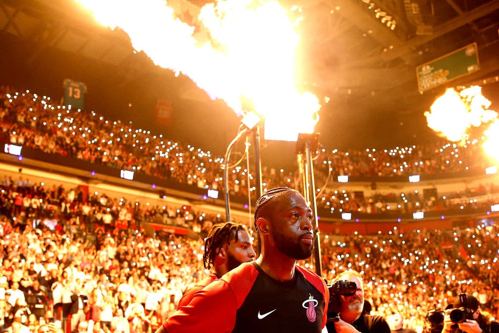 Una noche muy especial para Dwyane Wade en su despedida de Miami como jugador de la NBA.