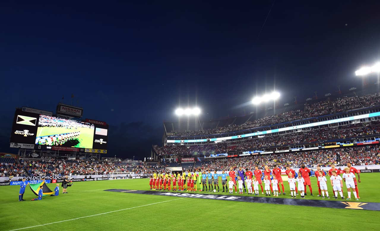 El Nissan Stadium, durante un partido entre Jamaica y Estados Unidos, en la Copa Oro de Concacaf de 2019.