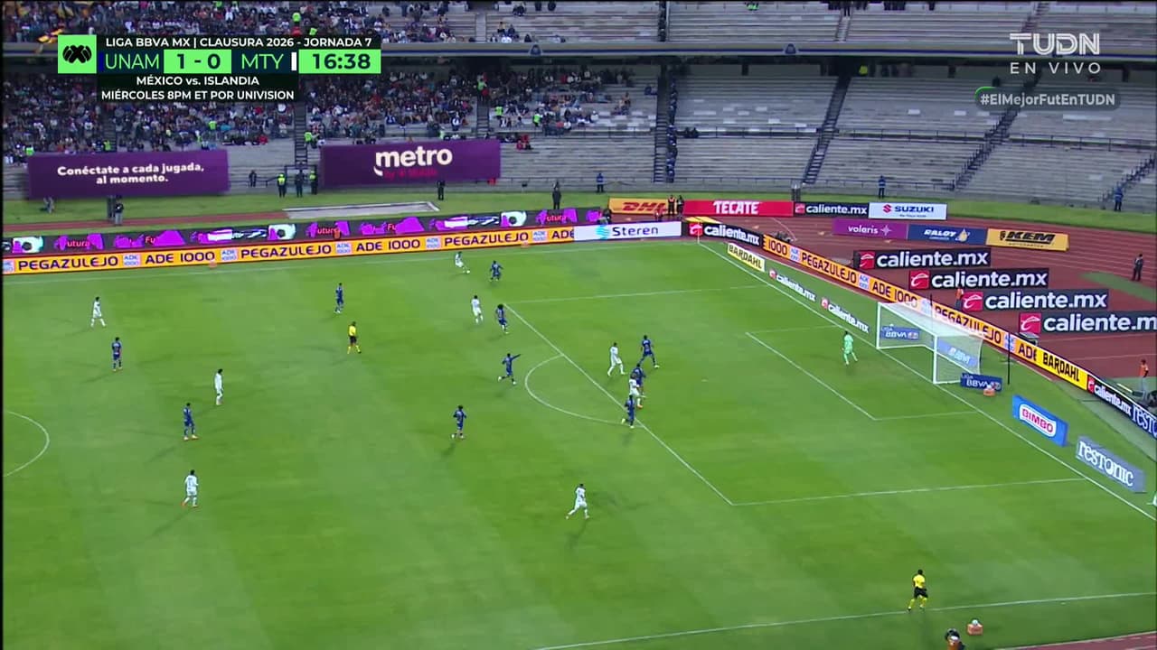 ¡Keylor Navas! El atajadón del arquero de Pumas vs. Monterrey