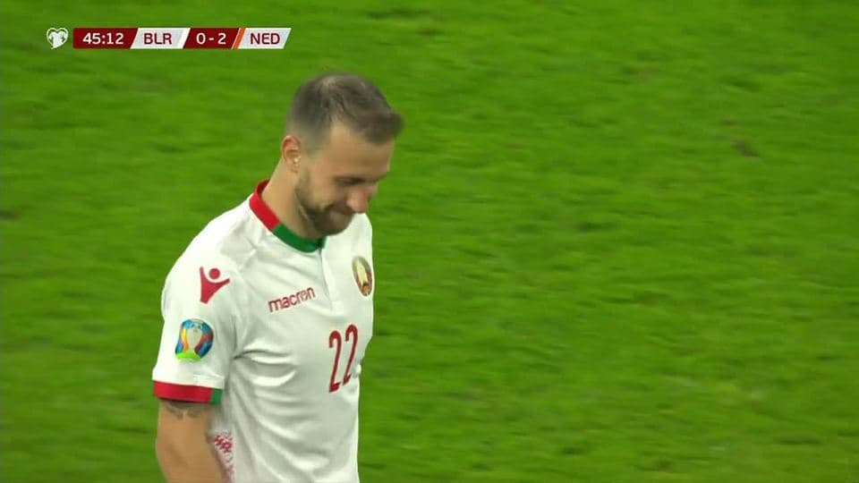 Tiro desviado de Igor Stasevich