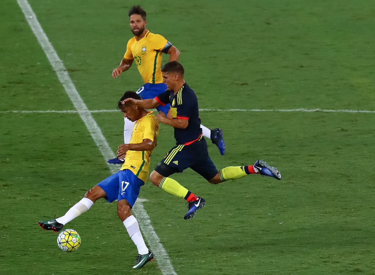 Aunque Colombia fue impetuoso e intentó ponerle empuje al partido, Brasil supo aguantarlo para sostener la ventaja definitiva.