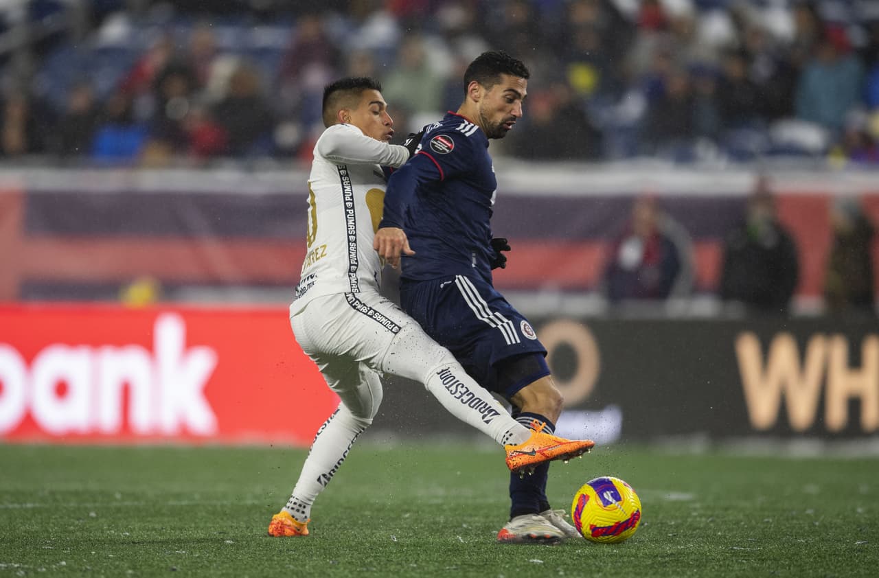 New England Revolution fue muy superior a los Pumas y se impuso gracias a un doblete de Adam Buksa y otro tanto de Sebastian Lletget.