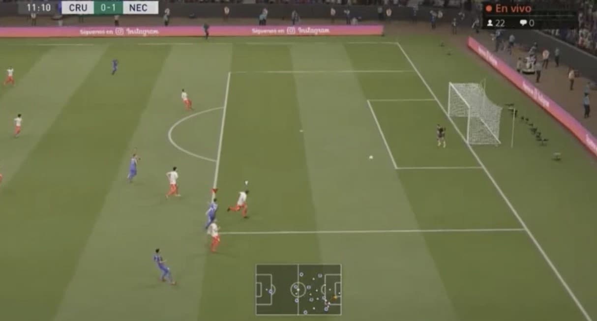 Cruz Azul no logra aguantar la ventaja y en la última jugada del partido Kevin Mercado se logra meter en el área de la Máquina para marcar el tanto del empate.