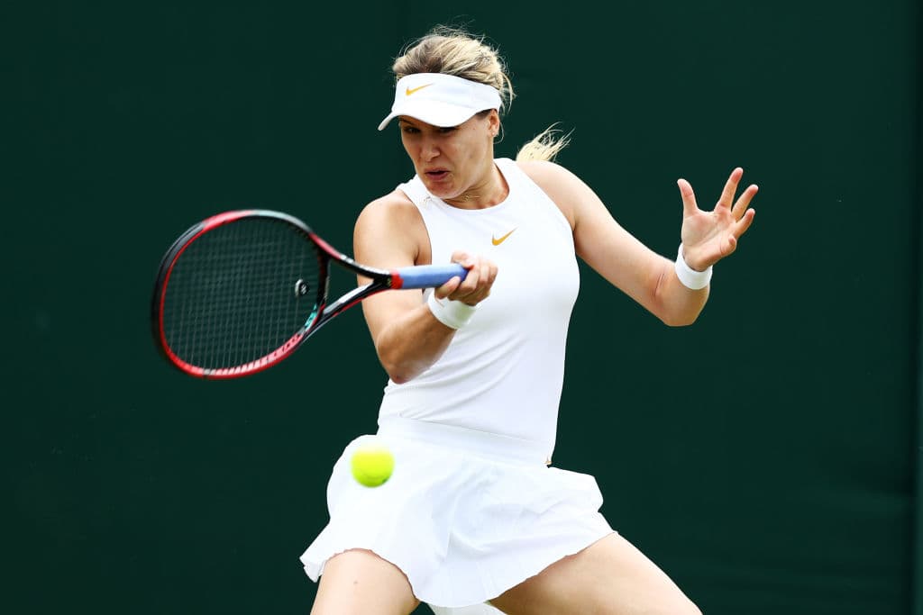 Bouchard había llegado este año a Wimbledon teniendo que pasar por la fase de clasificación.
