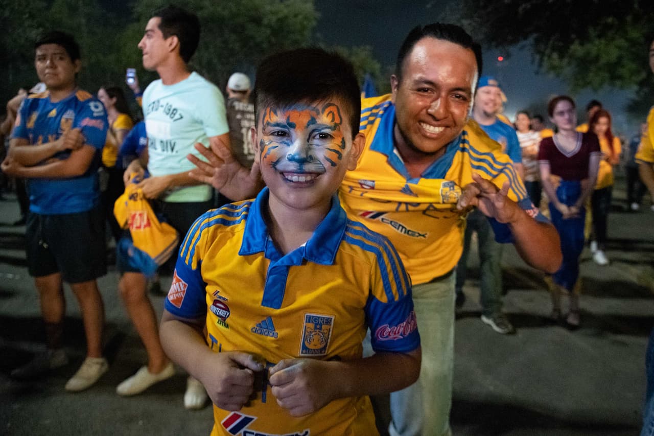 Los fanáticos de Tigres disfrutaron el partido ante León y celebraron la conquista de su séptimo título en la historia de la Liga MX.