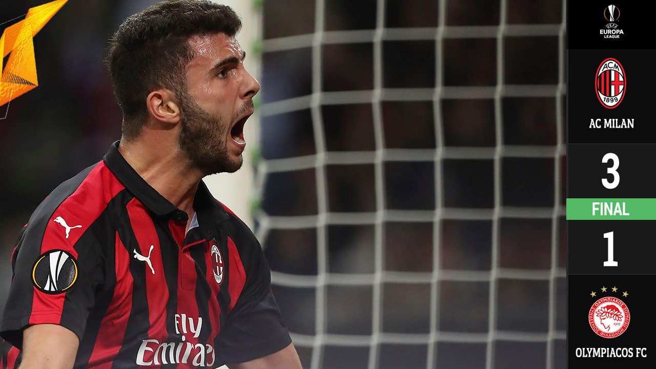 Con una remontada meteórica, el Milan venció al Olympiacos
