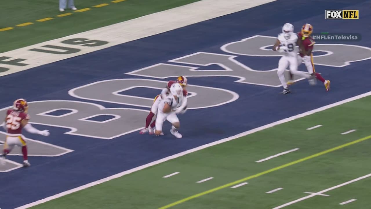 Cowboys capitaliza el balón suelto de Commanders con touchdown