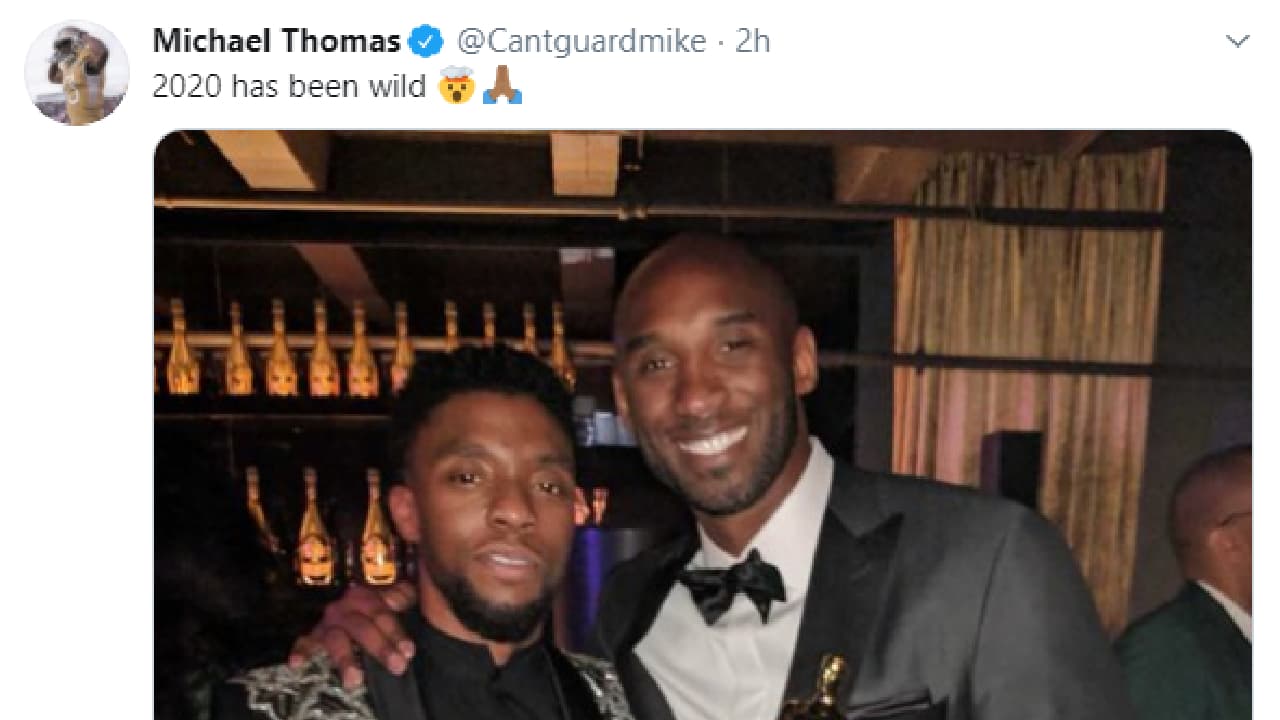 Los deportistas reaccionaron al fallecimiento del actor quien protagonizara ‘Black Panther’.