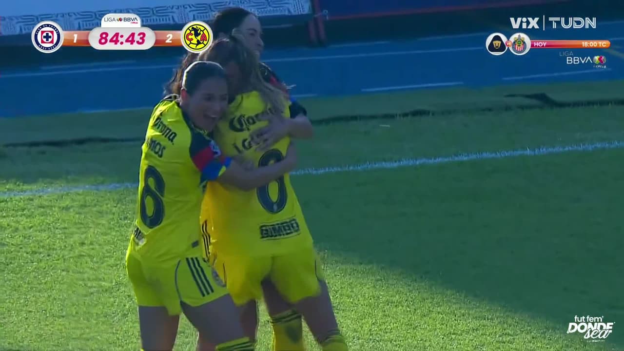¡Remontada del América femenil! Gol de Irene Guerrero para poner el 1-2
