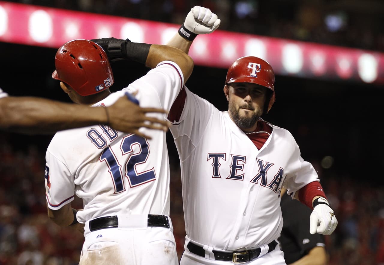 5 jonrones de los Rangers ante los Astros