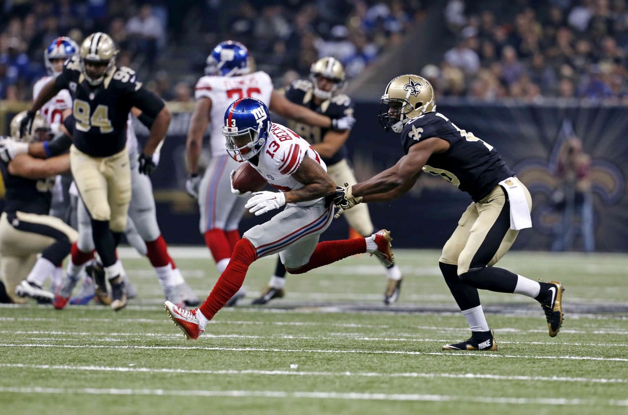 Los New Orleans Saints vencieron 52-49 a los New York Giants en partido de ofensivas explosivas.