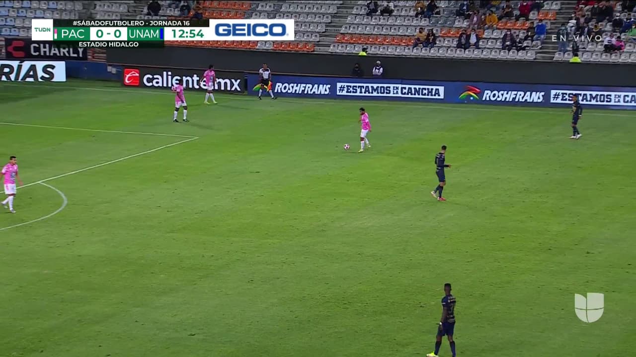 ¡TIRO ATAJADO! disparo por Romario Ibarra.