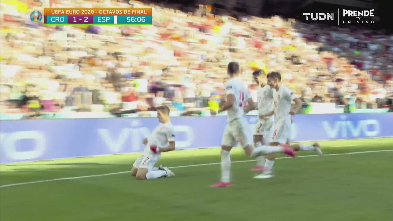 ¡Remontada! Azpilicueta marca el 1-2 de España de cabeza