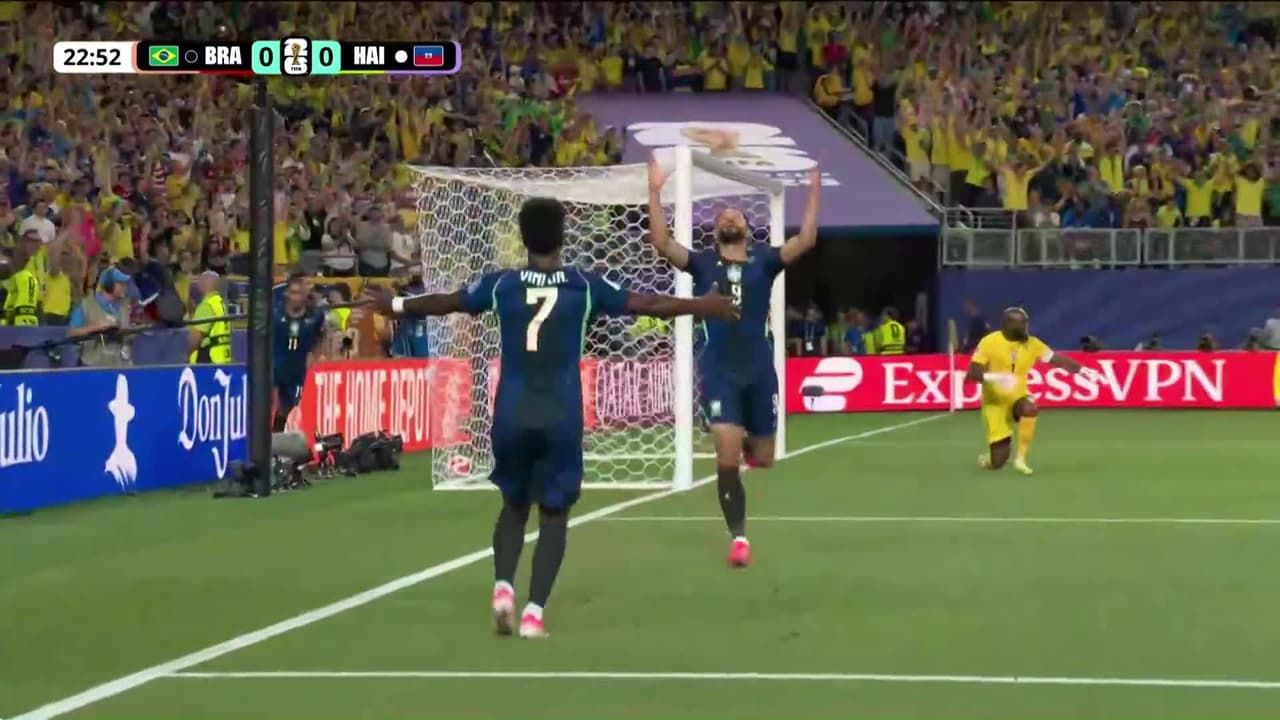 ¡Baila Brasil, baila! Gol de la Verdeamarela de Matheus Cunha