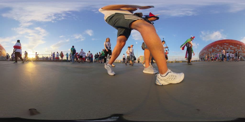 Tremendo ambiente el que armaron portugueses e iraníes de cara al último juego de sus selecciones en la fase de grupos del Mundial Rusia 2018 en Mordavia Arena en la ciudad de Saransk.
