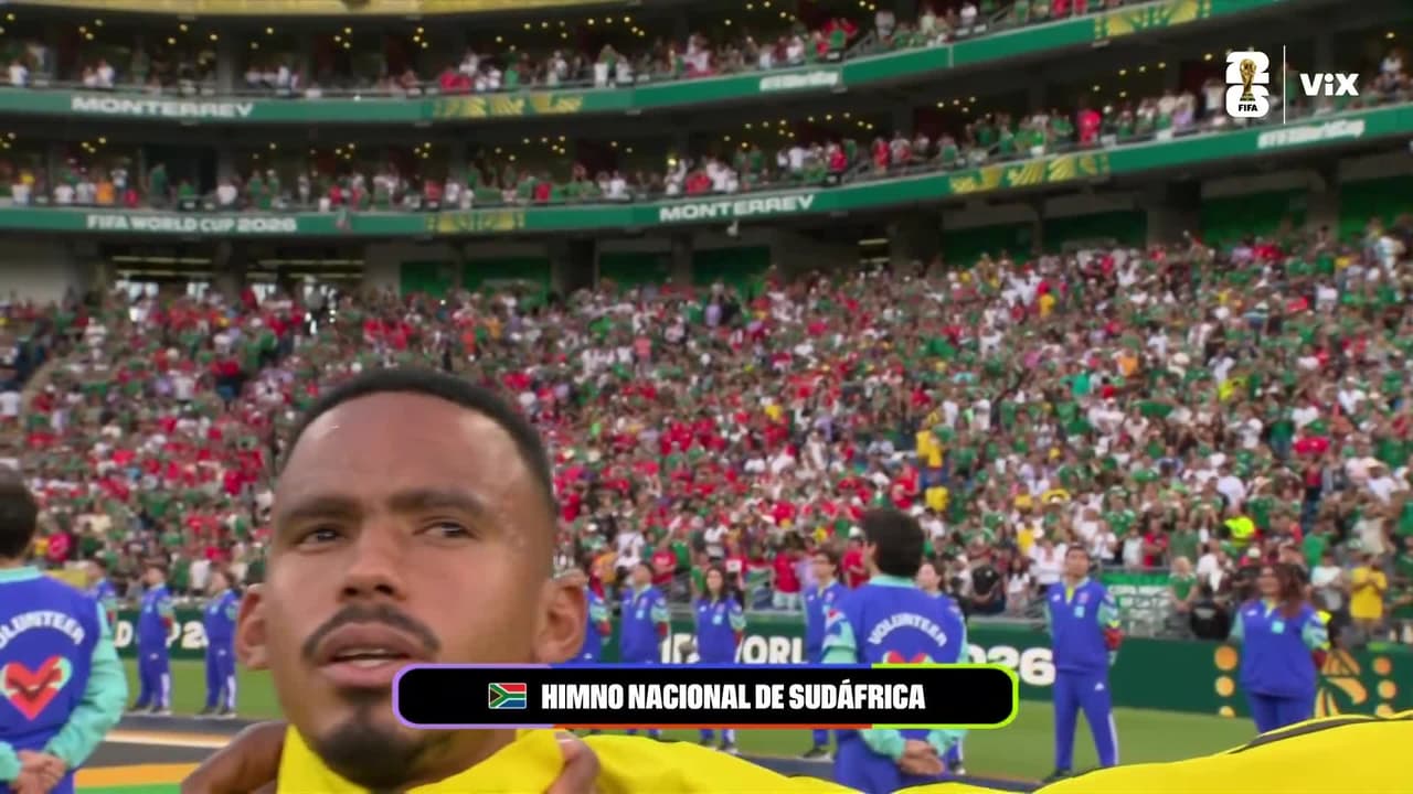 ¡Se entonan los himnos de Sudáfrica y Corea del Sur! Desde Monterrey!