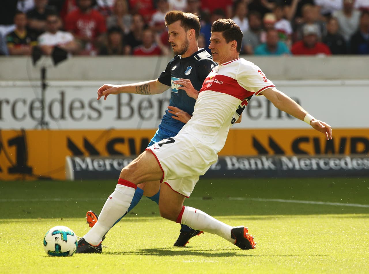 El atacante de la selección alemana y del Stuttgart Mario Gómez.