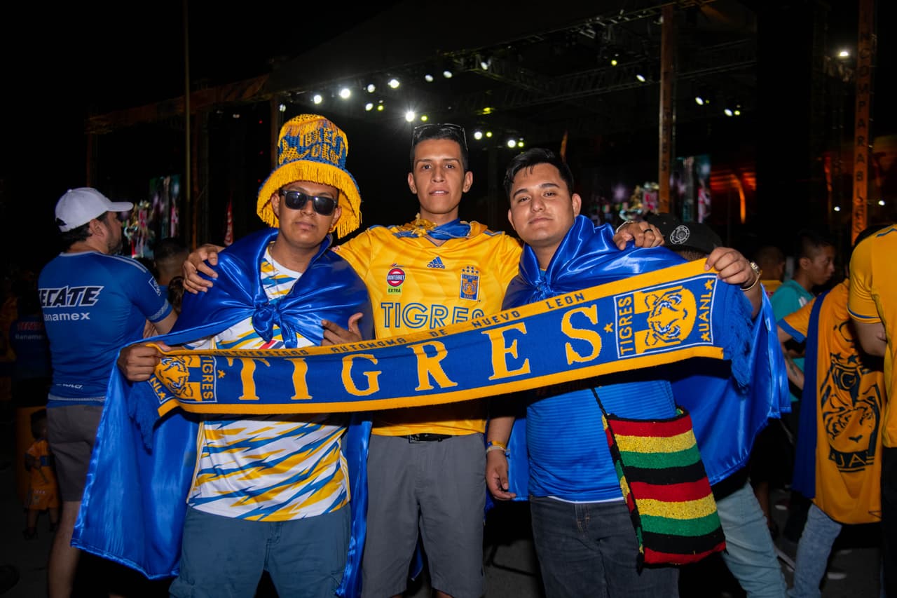 Los fanáticos de Tigres disfrutaron el partido ante León y celebraron la conquista de su séptimo título en la historia de la Liga MX.