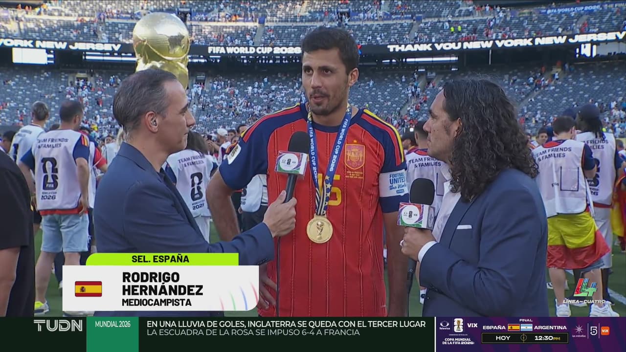Rodri se inspiró en Rafael Nadal para ganar el Balón de Oro del Mundial 2026