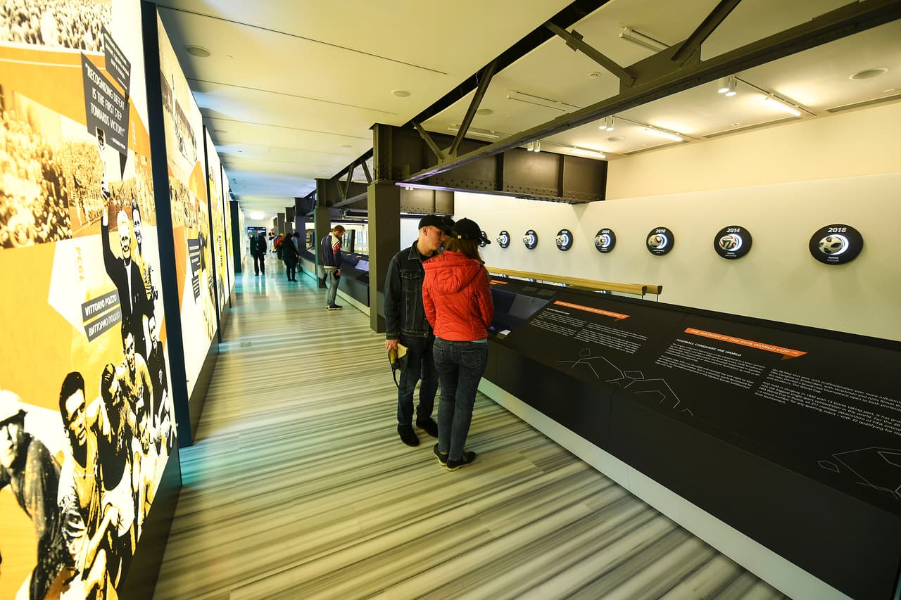 Varios momentos de la historia del fútbol están plasmados en este museo en Moscú para los seguidores.
