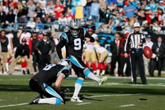 El pateador protagonizó un entrenamiento muy peculiar.