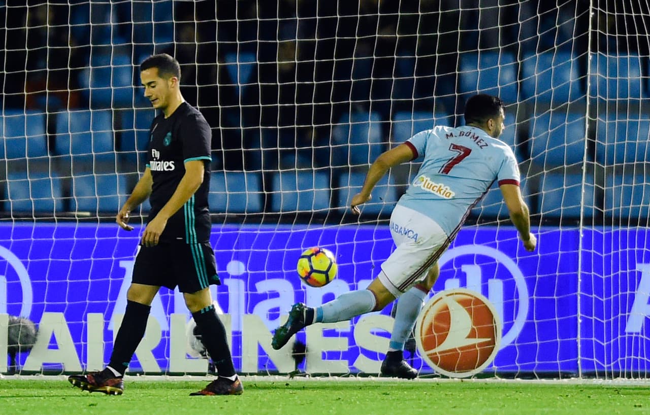 Con el 2-2, el Celta llegó a 22 puntos mientras que el Madrid se quedó en 32. El Barcelona, que ganó este domingo al Levante, ahora le saca 16 unidades a los merengues.