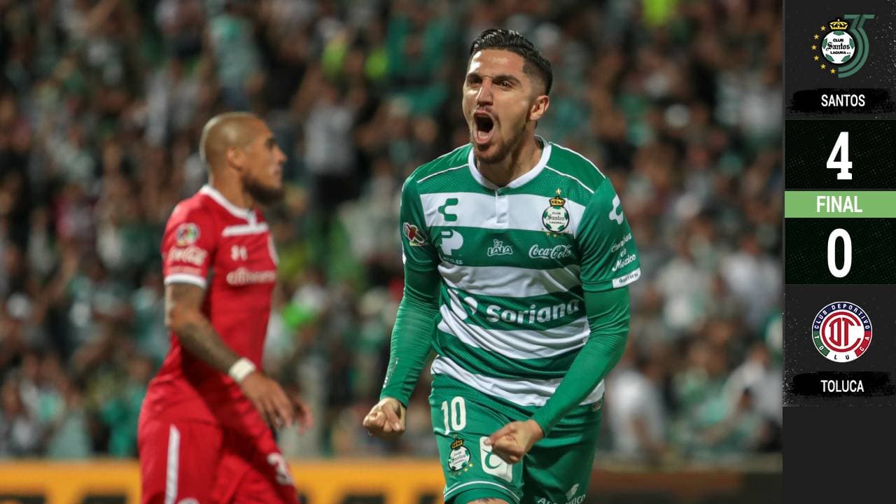 ¿Adiós Cristante? Santos goleó a un desahuciado Toluca 