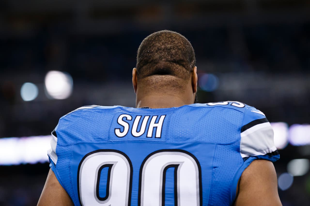 <b>Ndamukong Suh </b>
<br>- En el idioma Ngemba de Camerún, Ndamukong significa "Casa de las Lanzas".
<br>- La madre de Suh, Bernadette Suh, maestra de escuela primaria, nació en Spanish Town, Jamaica, y se graduó de la Universidad Southern Oregon. 
<br>- Su padre, Michael Suh, es de Camerún y jugó fútbol semi-profesional en Alemania, mientras también jugaba para el equipo nacional de Camerún y trabajaba como maquinista. 
<br>- Se conocieron y se casaron en Portland, Oregon.