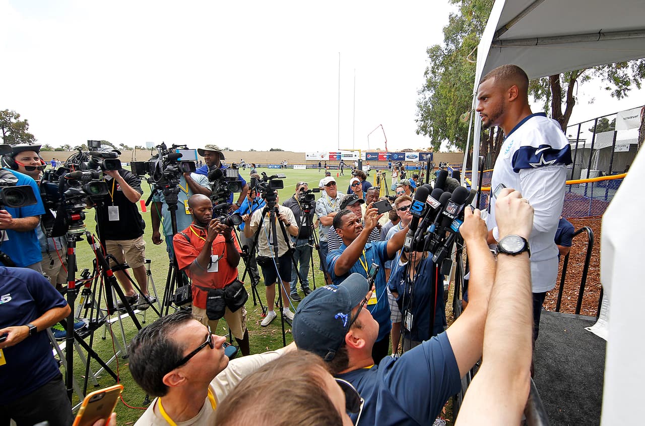 El training camp de los Dallas Cowboys comenzó este lunes 24 de julio en el River Ridge Residence Inn de Oxnard, California con la presencia de todas las estrellas del equipo.