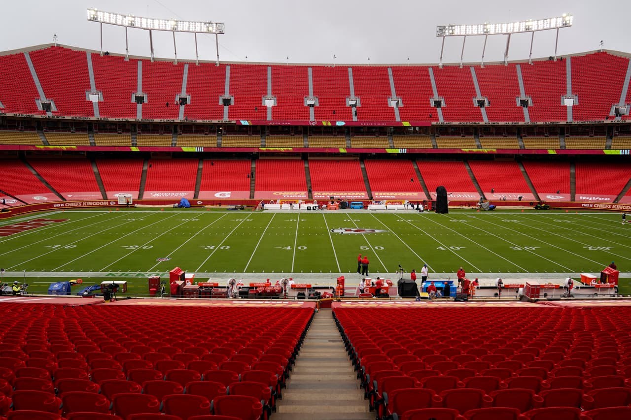 Con pocos aficionados dentro y fuera del estadio, ArrowHead está listo para albergar el primer partido de la temporada 2020.