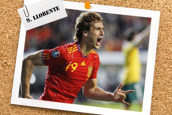 Todo mundo esperaba el histórico gol de David Villa con 'La Roja', pero fue Fernando Llorente el referente en el ataque de los ibéricos, con dos tantos.