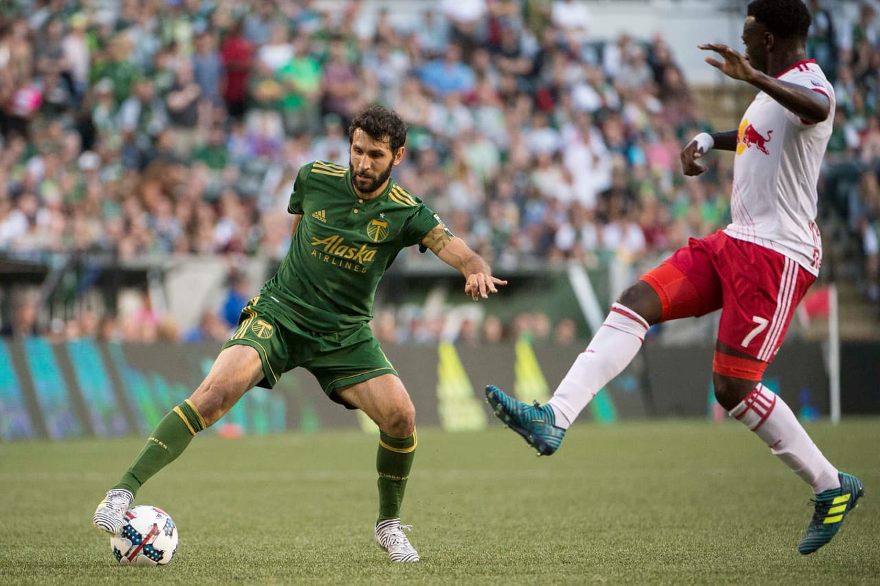 Diego Valeri fue el factor diferencial que justificó la victoria de Portland Timbers sobre New York Red Bulls. El crack argentino -en una noche para el recuerdo- marcó un auténtico golazo. (USA Today Images)