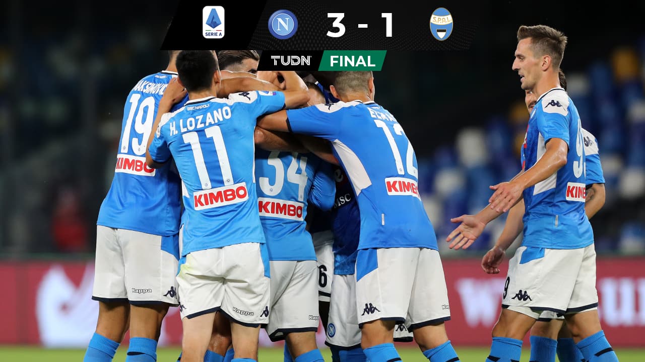 Napoli e Hirving Lozano derrotan al SPAL en la Serie A