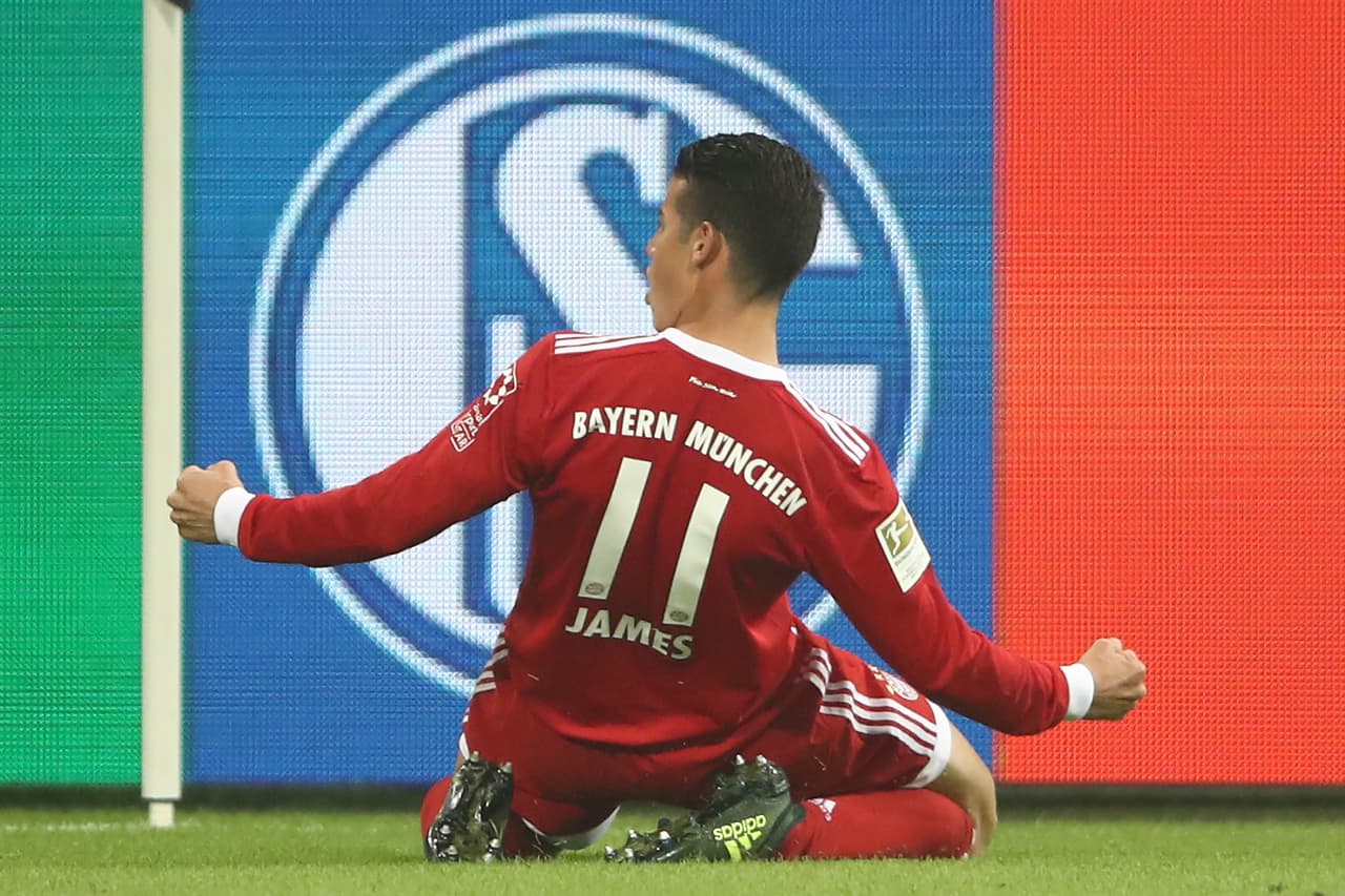 Finalmente, 
<b>James Rodríguez </b>suma una sola anotación en la Bundesliga con el F.C. Bayern Múnich.